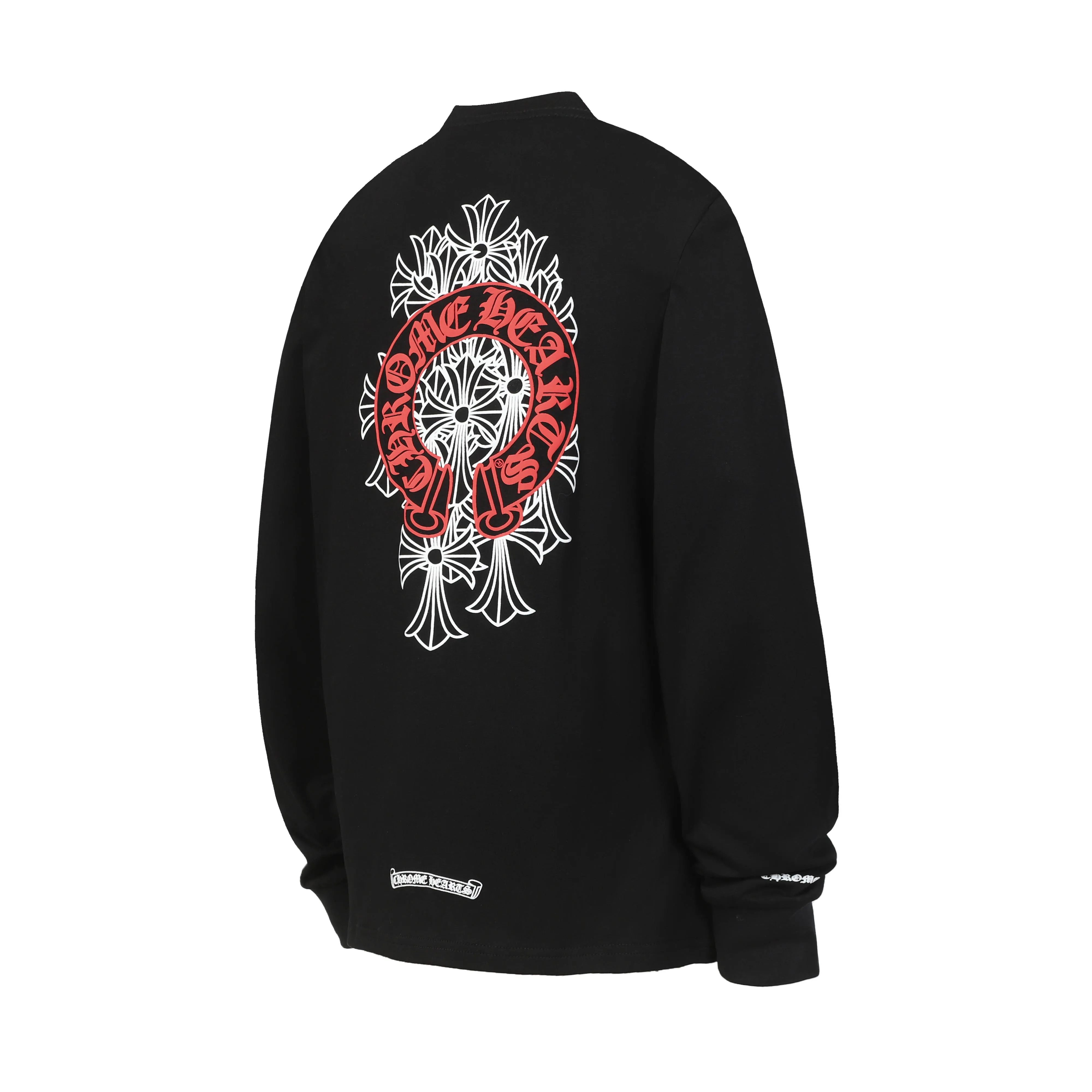 P160 Cross-border model. Those who pursue quality, please do not place an order. -Chrome Hearts/Chrome Heart Sanskrit Cross✝️Print popular long-sleeved T-shirt -High weight, high density and high quality. The wool is soft, delicate and skin-friendly. It feels soft and silky. It has excellent warmth and skin-friendly properties.